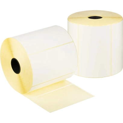 Термотрансферные этикетки matt 100х60, 1000шт/рул, вт.25, 15 рул/уп