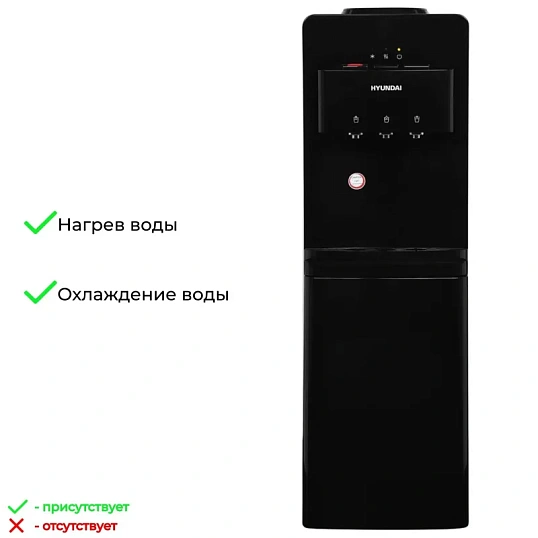 Кулер Hyundai H-WD2155E напольный электронный черный