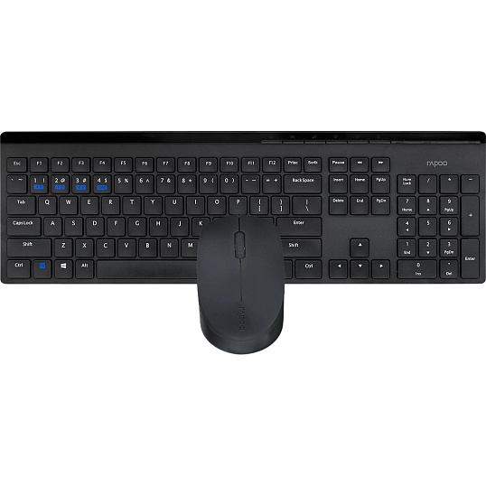 Набор клавиатура+мышь RAPOO беспроводная 8110M, цвет - черный