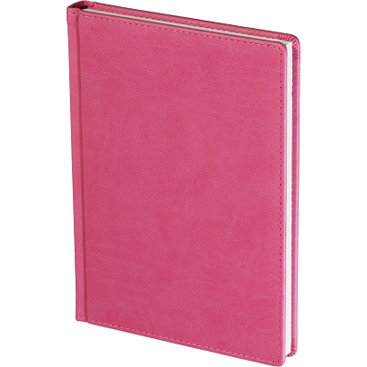Ежедневник недатированный А5+, 136л, VELVET розовый  3-115/20
