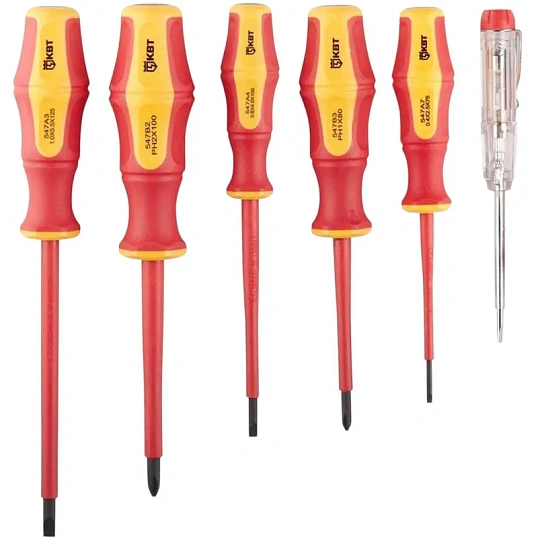 Набор отверток диэлектрических Профи НИО-06 (КВТ), 78617