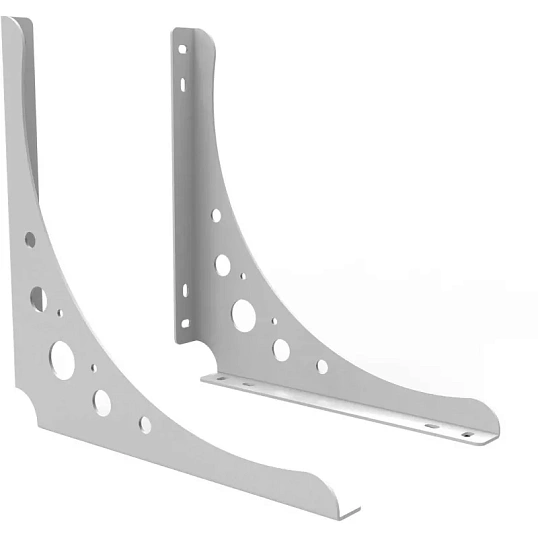 Кронштейн РЭ_набор д/полки, S200W, 200х200мм, белый (701055)