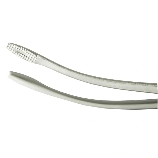 Корнцанг изогнутый  для детей 228мм(щ-20-4) J-18-037
