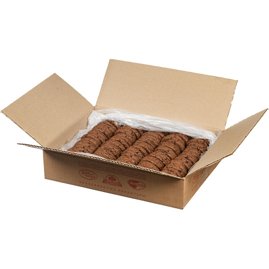 Печенье Лакомка Американо сдобное с какао ишокол дропсами 2кг/уп