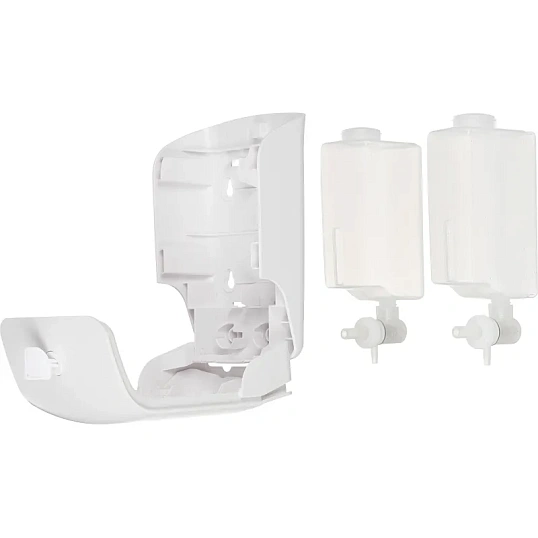 Дозатор для жидкого мыла Luscan Professional Etalon 2x550мл белый