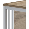 Стол Комус Мебель К-Loft 241S015 1380х670х752 дуб натур/белый