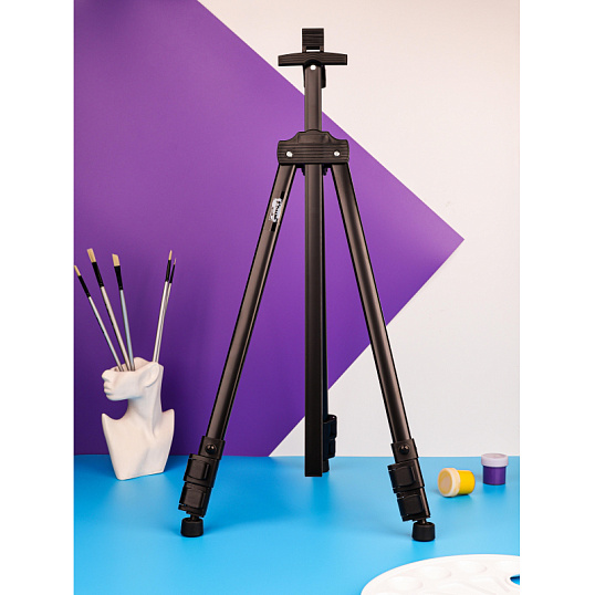 Мольберт металлический Комус Арт переносной, 94x168x89 см, с чехлом