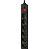 Сетевой фильтр Buro 600SH-5-B 5м (6 розеток) черный