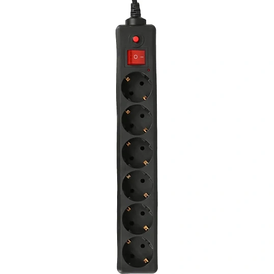 Сетевой фильтр Buro 600SH-5-B 5м (6 розеток) черный