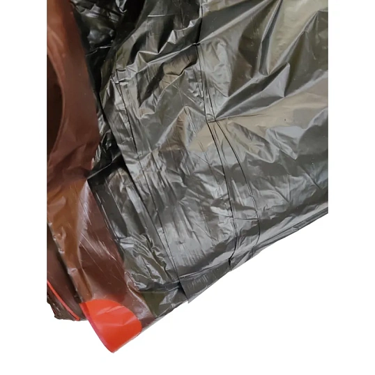 Мешки для мусора ПНД 60л 12мкм 20шт/рул черные 58x68см Luscan с завязками