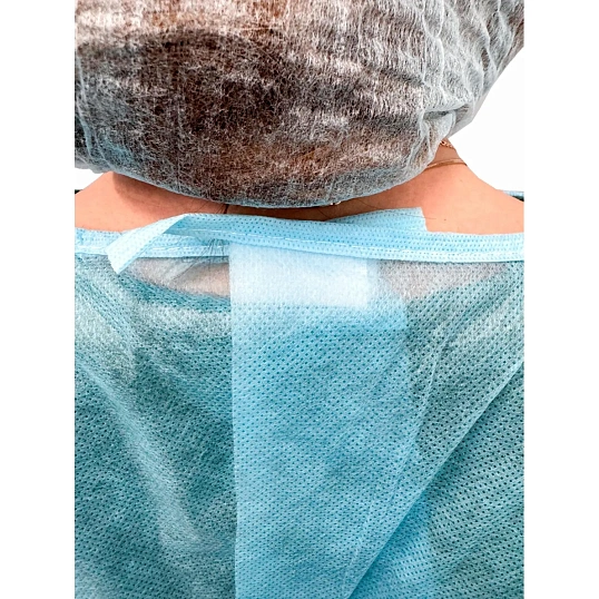 Халат хирург. стер, ЕВРО, рук.манжет, дл.140 см,р.48-54,пл.25,,1шт,5359/1