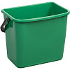 Ведро FBK 6л зеленое, с мерной шкалой, прямоугольное26x19x21,5 см., 91027-5