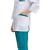Костюм для медицинского персонала м01-КБР жен. цв.бел/бир (р.52-54) 158-164