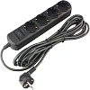 Удлинитель Power Cube 4р/5м без выкл 16А черн (PC-2B-5M)