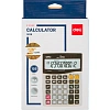 Калькулятор настольный КОМП. Deli E1629,12-р,дв.пит,181x130мм,мет,серебр