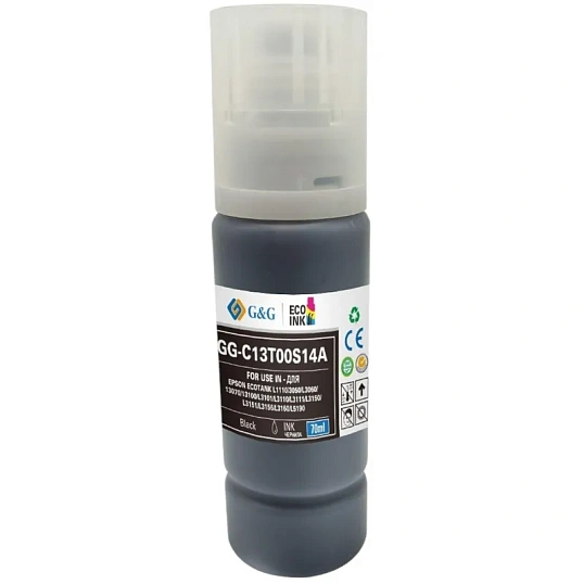 Чернила G&G (GG-C13T00S14A) чер. 70мл для L1110, L3151
