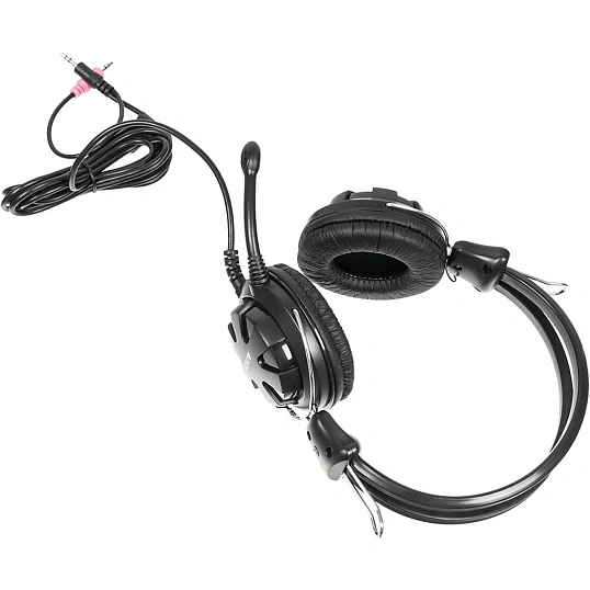 Гарнитура A4Tech HS-28 (BLACK) черный 2.2м накладные