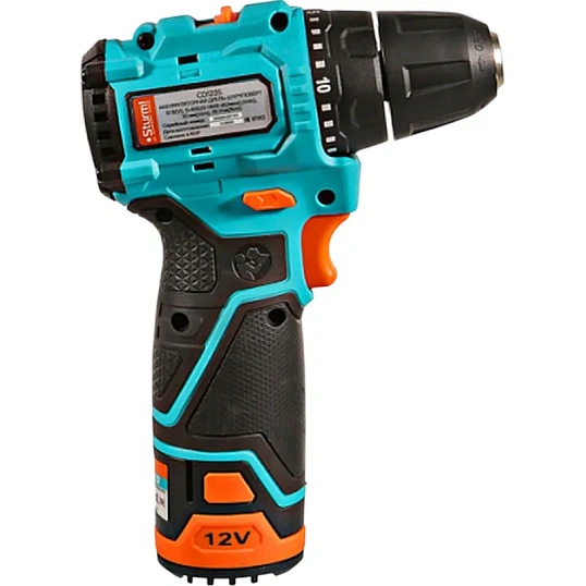 Дрель-шуруповерт акк.б/щ Sturm!,12В,1BatterySystem12V,35Нм CD1235