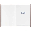 Ежедневник датированный 2026, бордо,А5, 148х218 мм,352 стр,АТТАСНЕ Вива