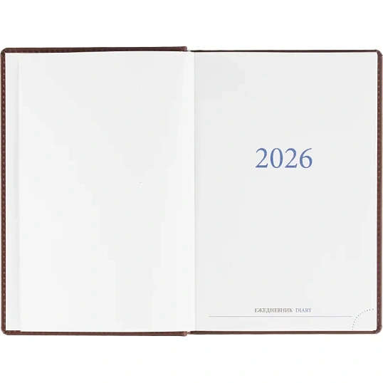 Ежедневник датированный 2026, бордо,А5, 148х218 мм,352 стр,АТТАСНЕ Вива