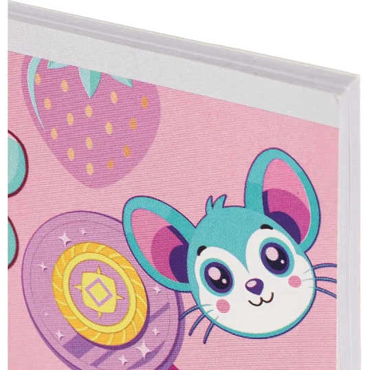 Альбом для рисования Комус Класс Kitty Stikers, А4, 40 лист, скрепка, в асс