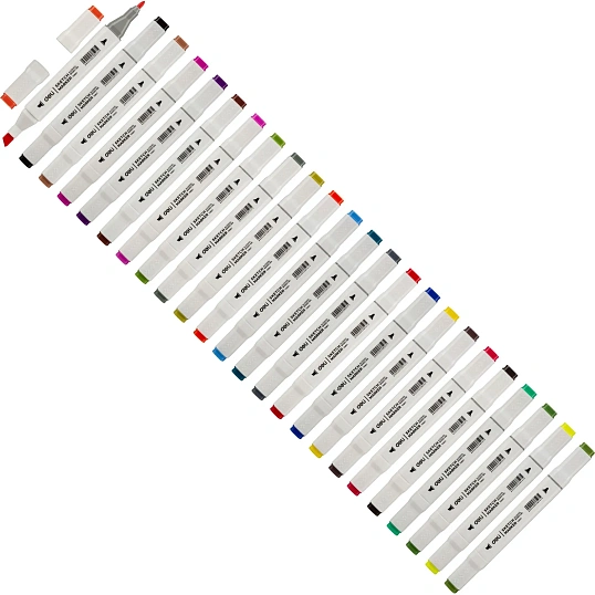 Набор маркеров для скетчинга Deli E70801-24 24цв/наб. двухстор