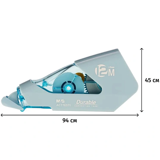 Корректирующая лента M&G 5ммx12м,корп из полистирола,цв в асс,блистACT76371