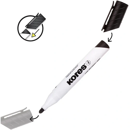 Набор текстовыделителей KORES набор 4цв. 1-5 мм 36040