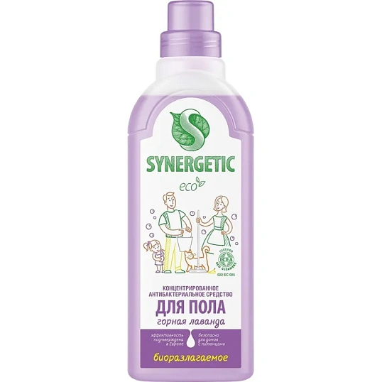 Средство для мытья пола Synergetic Горная лаванда 750мл