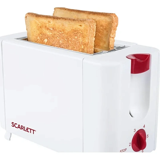 Тостер SCARLETT SC-TM11013, 650Вт, белый