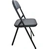 Стул складной ЮТК Easy Chair экокожа, черный 78х45х46,5см