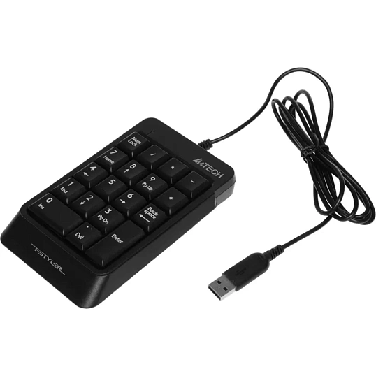 Клавиатура числовой блок A4Tech Fstyler FK13P черный USB slim