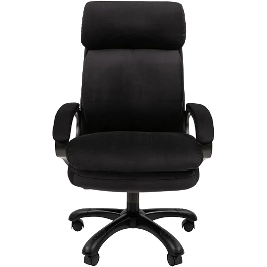 Кресло VT_Chairman Home 505 ткань Т-84 черный (черный пластик)