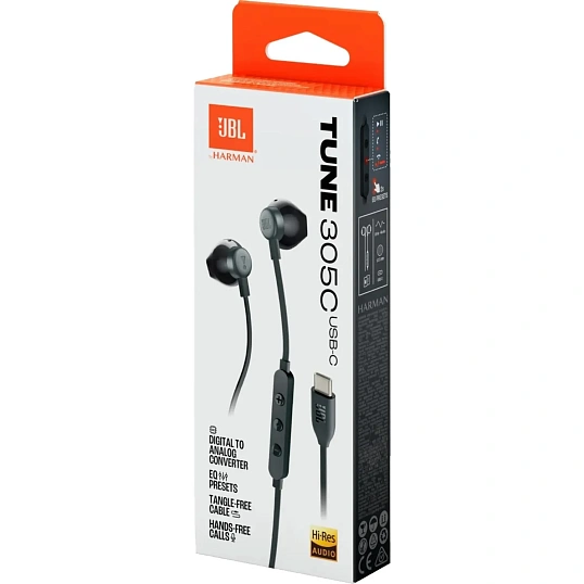Наушники JBL Tune 305C Black (JBLT305CBLK)