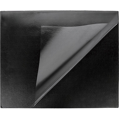 Коврик на стол Attache Economy 530х660мм черный с прозрач верхним листом РФ