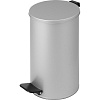 Ведро мусорное с педалью круглое 10 л серый металлик, 200 ммx310 мм