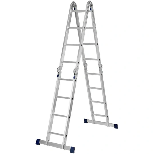 Лестница шарнирная алюминиевая 4х4 Сибртех (97882)