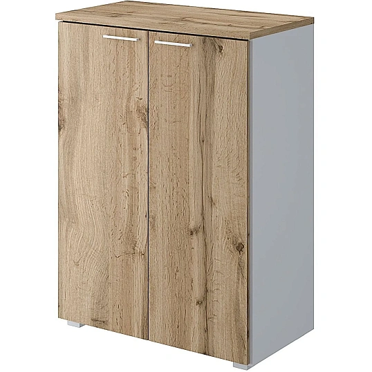 Стеллаж Коомус Мебель К-Loft 241H011 786х420х1080 дуб натур/белый