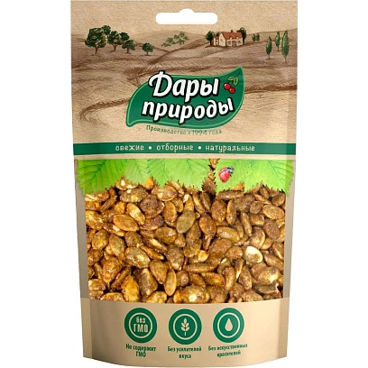 Семечки тыквы драже в карамели Дары природы 70 г