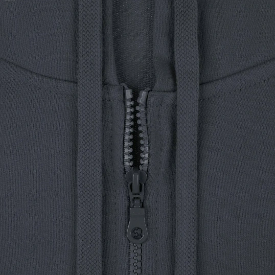 Толстовка на молнии с капюшоном Siverga 2.0, темно-серая (графит), XXXL