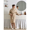 Халат  Махровый  ROESIA Шалевый Женский бежевый, L-XL, 300гр/м2