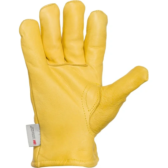 Перчатки защитные ДИГГЕР кожаные желтые КРС на ТИНСУЛЕЙТЕ р.10,5 (утепл)