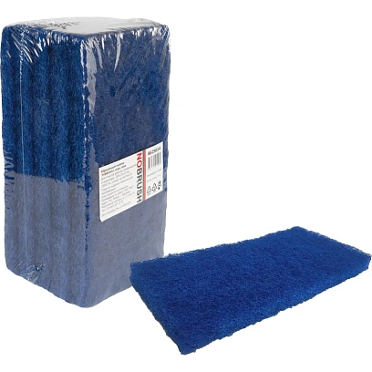 Пад ручной абразивный NoBrush L-liner сред жесткости син 25х12х2.3см 5шт/уп