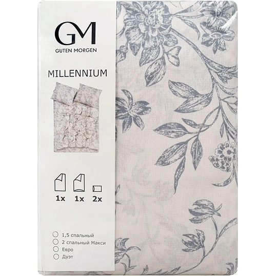 Постельное белье 2сп Макси  Бязь (нав.50х70-2шт),Millennium