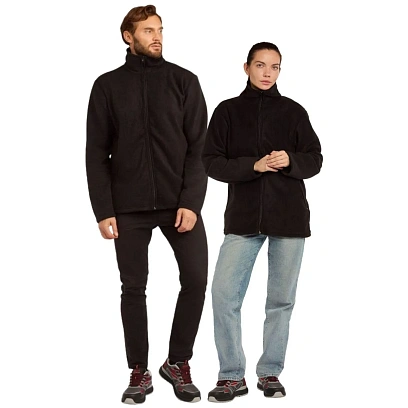 Толстовка флис цв. черный (260гр.) р. 52-54/170-176