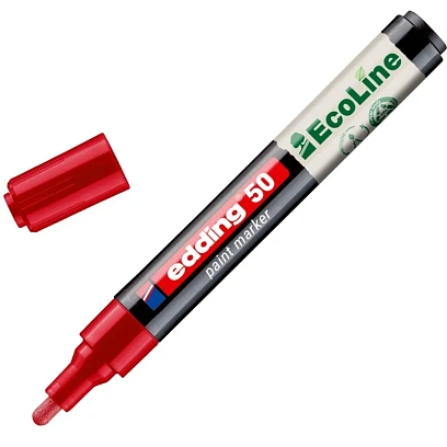 Маркер промышленный лаковый Edding E-50 красный 2-3 мм (4-50-002)