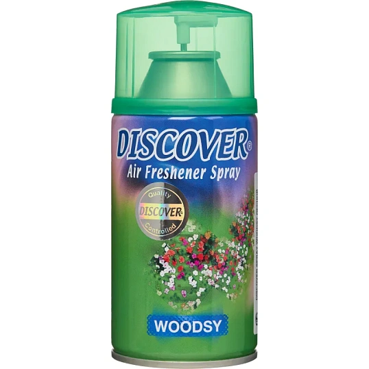 Баллон сменный для автоосвежителя DISCOVER Woodsy(Лесной) 320 мл. спрей