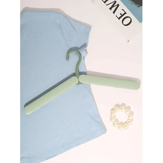 Вешалка-плечики HD_Attache HD604(C/B) складная.пластик зеленый р.44-46