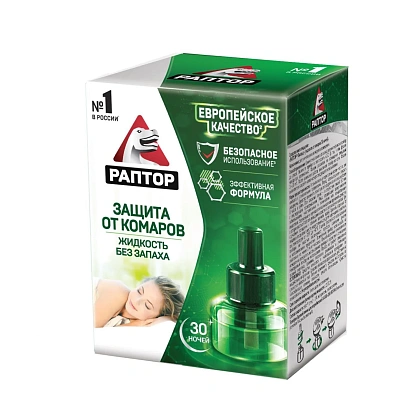 Средство от насекомых РАПТОР Жидкость от комаров 30 ночей (24)