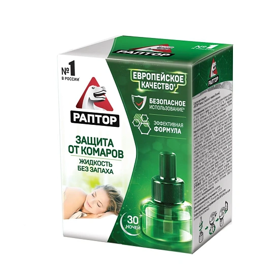 Средство от насекомых РАПТОР Жидкость от комаров 30 ночей (24)